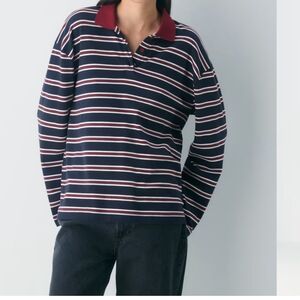 Aritzia Babaton Interlock Cotton Eton Longsleeve